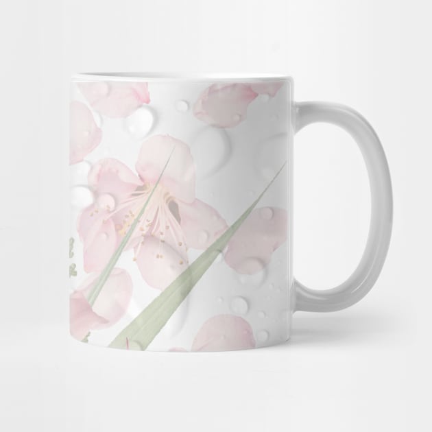 pink flowers and water drop pattern by Yenz4289